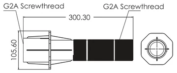 Falátvezetés Premium 2"BM / D50