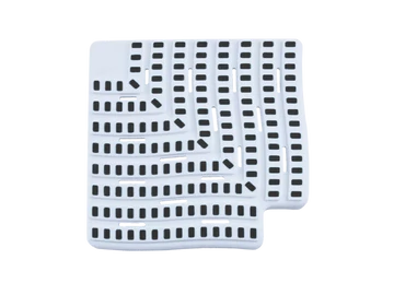  Túlfolyó sarok elem Antracit 90° 20cm