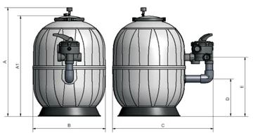 Aquarius SIDE Ø450 1 1/2"