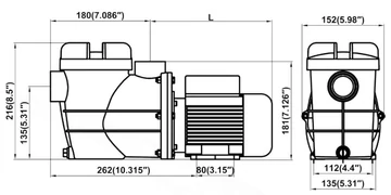 Basic 6m3/h H=6m 0,35HP/230V
