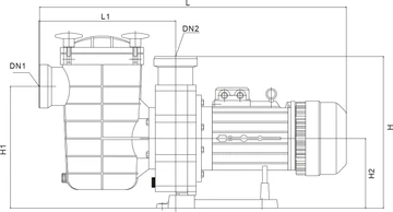 AQUAFILT 80m3/h H=8m 5,5HP 400V