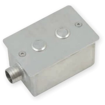 Beépítő inox doboz 2 piezo kapcsolóhoz