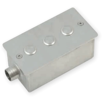 Beépítő inox doboz 3 piezo kapcsolóhoz