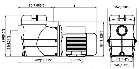 Basic 6m3/h H=6m 0,35HP/230V