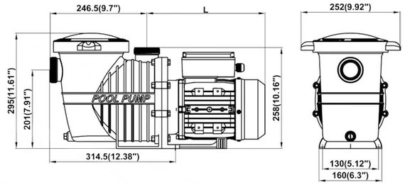 Basic 14m3/h H=8m 1,0HP/230V